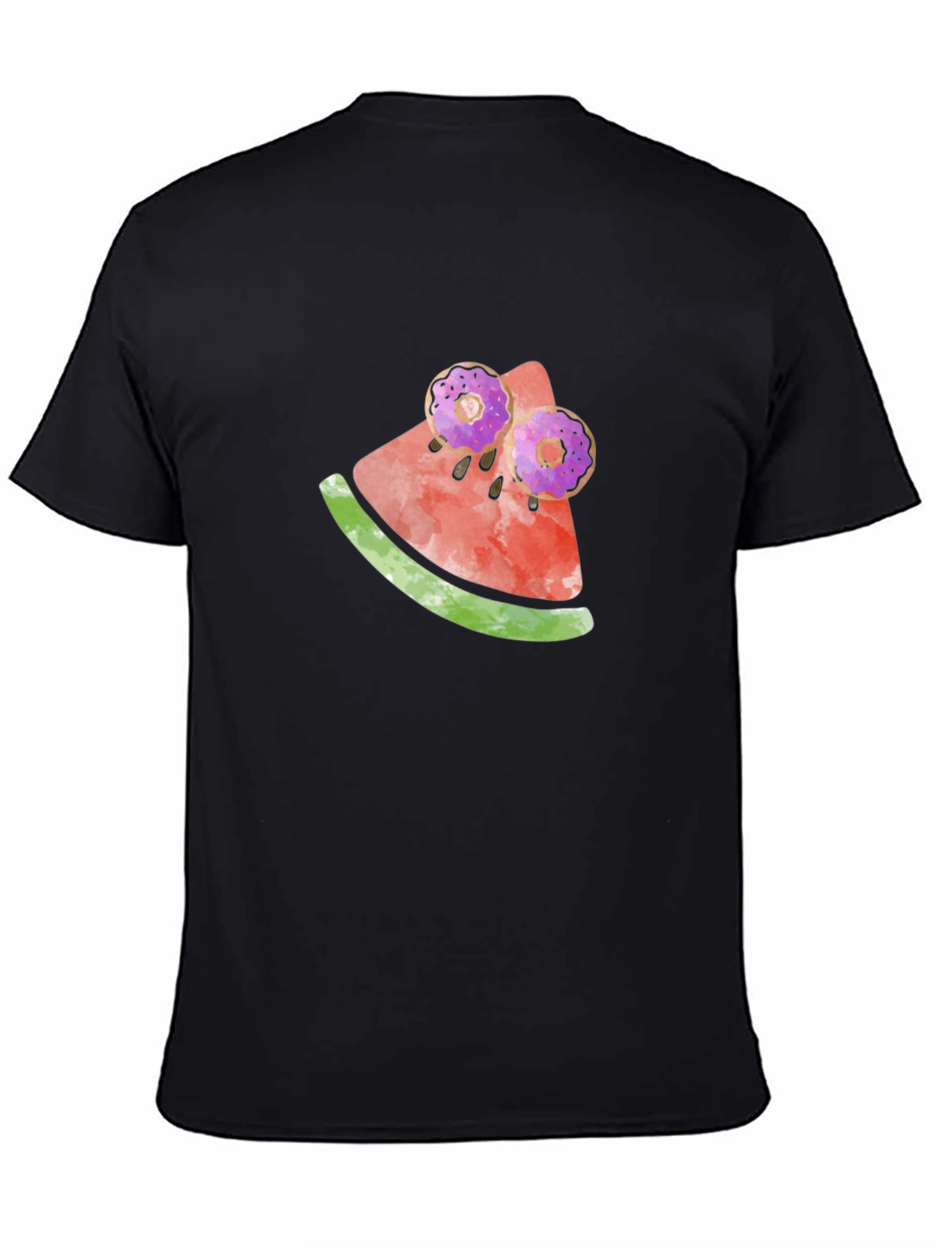Whimsical Watermelon Doughnut Tee