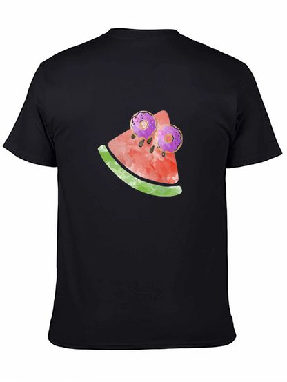 Whimsical Watermelon Doughnut Tee