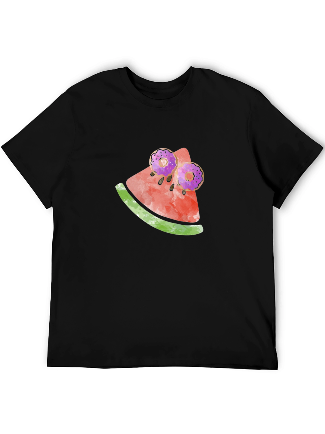 Whimsical Watermelon Doughnut Tee