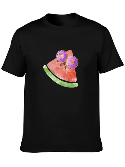 Whimsical Watermelon Doughnut Tee