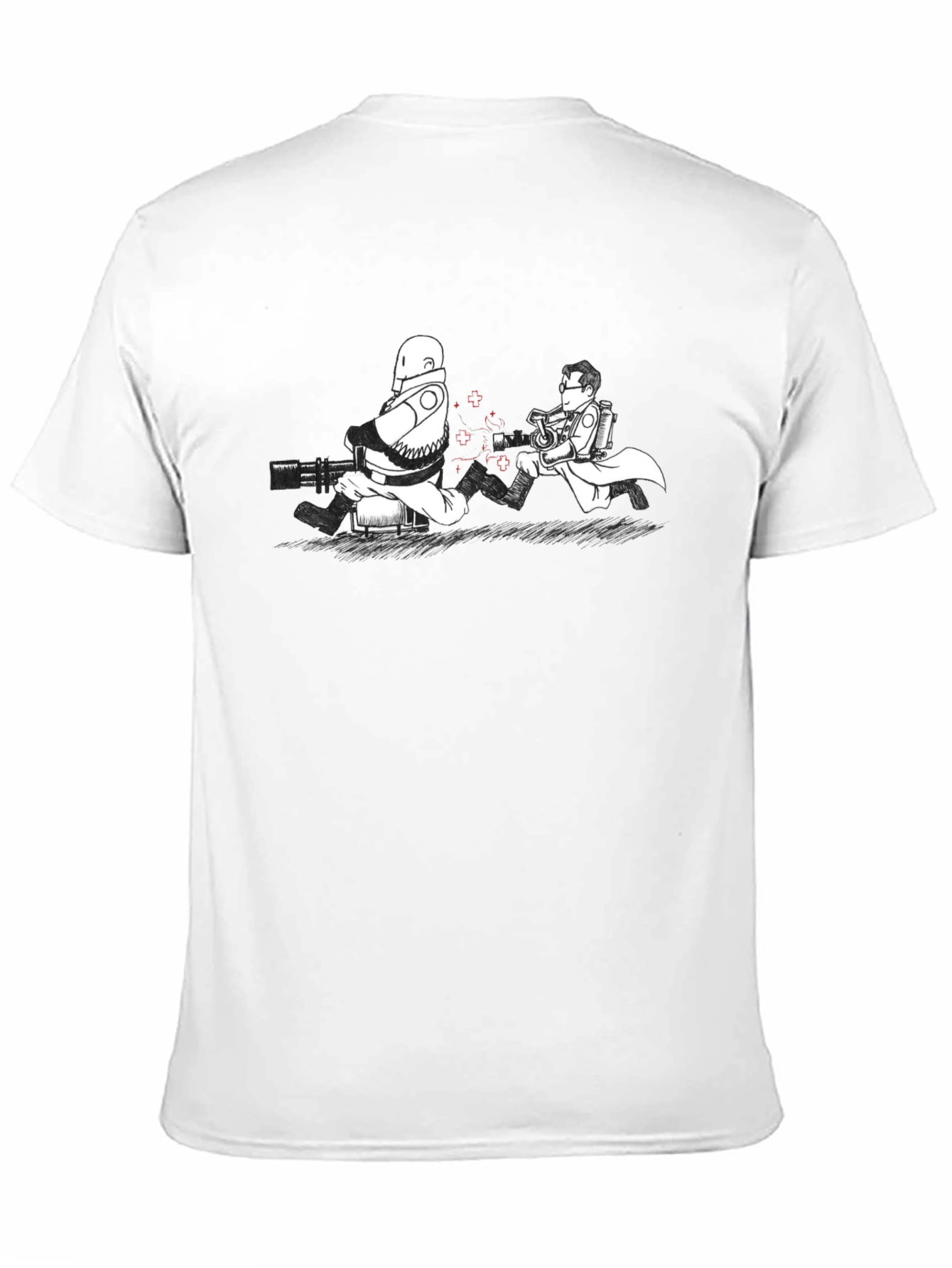 Scientist and Soldier Black T-Shirt