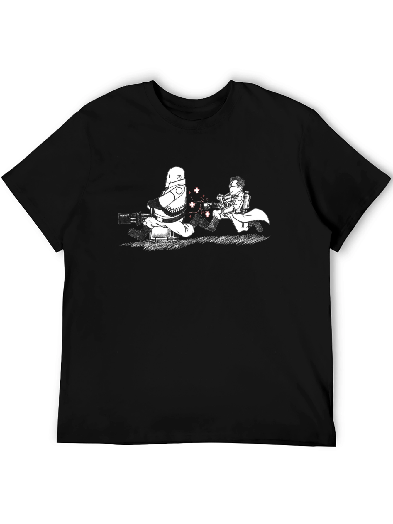 Scientist and Soldier Black T-Shirt