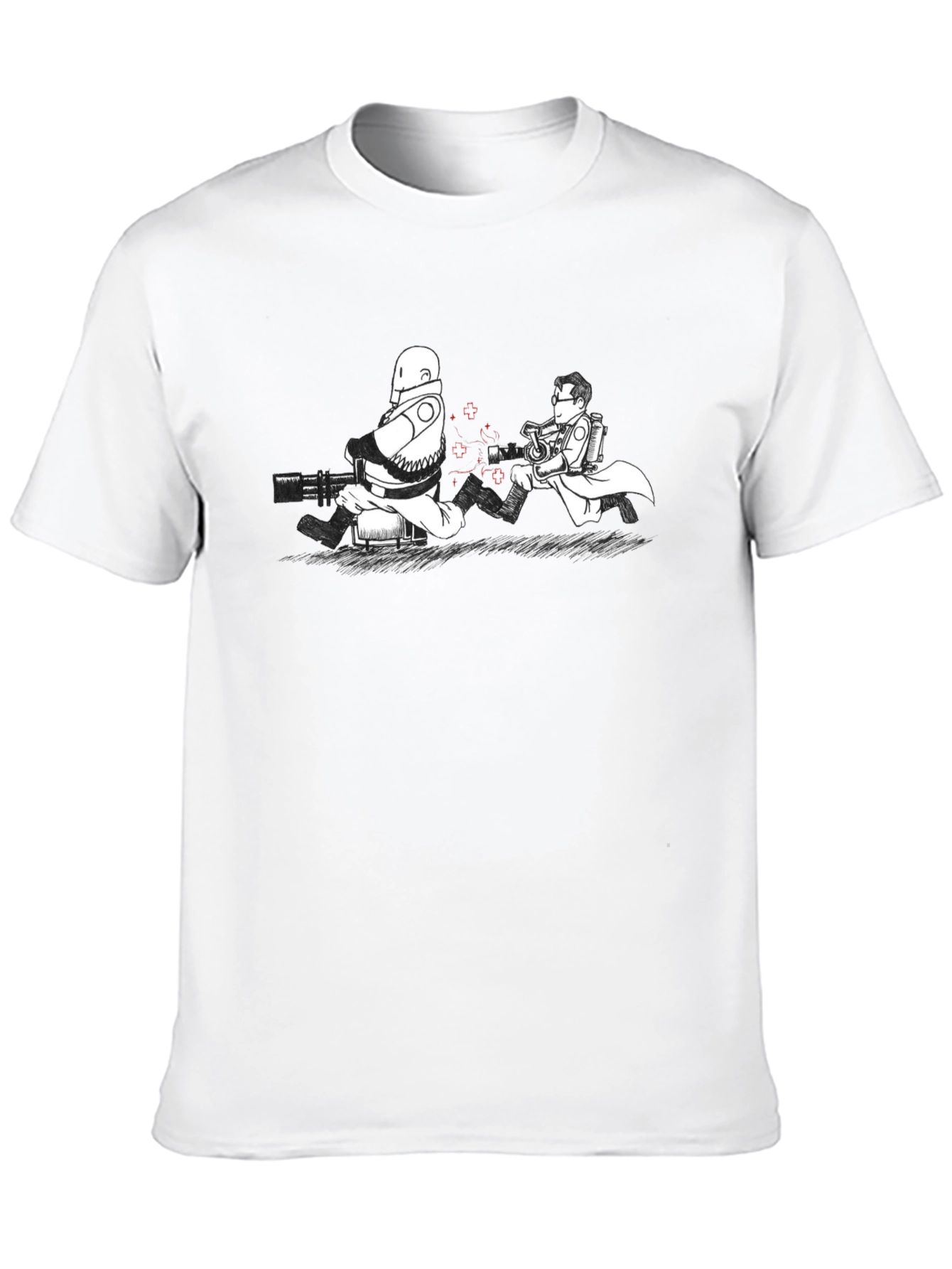 Scientist and Soldier Black T-Shirt