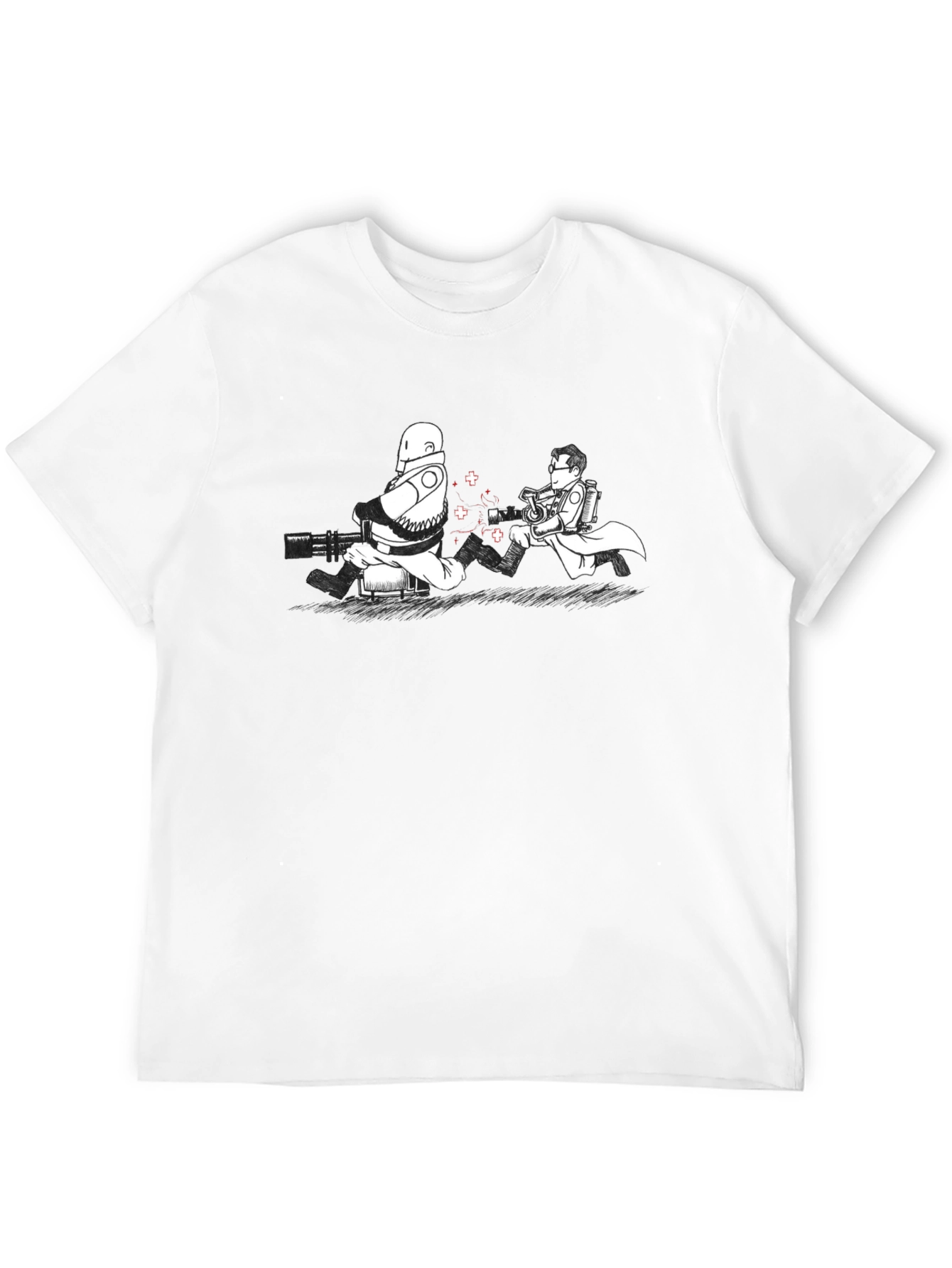 Scientist and Soldier Black T-Shirt
