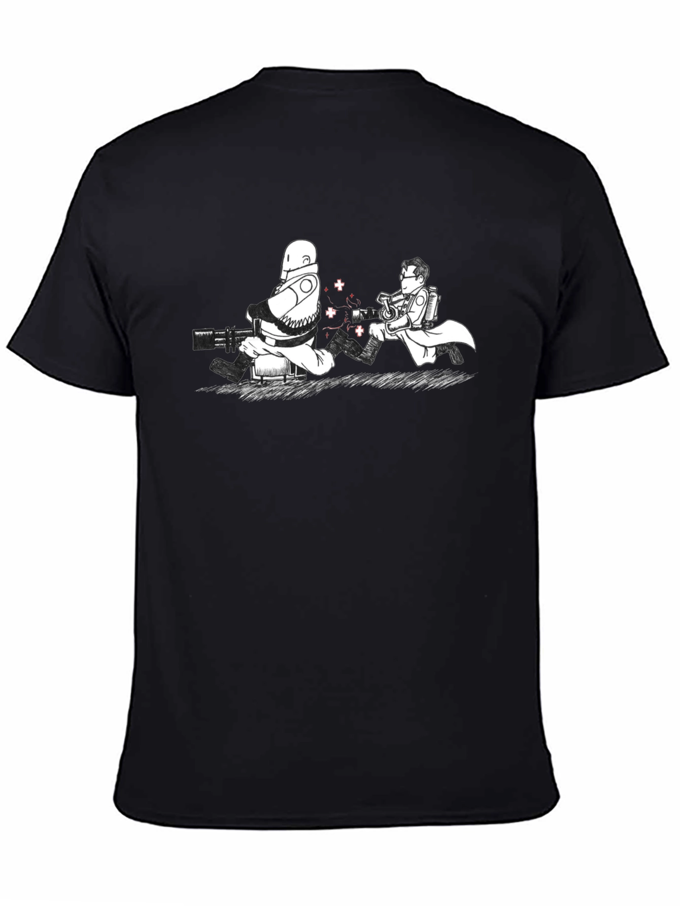 Scientist and Soldier Black T-Shirt