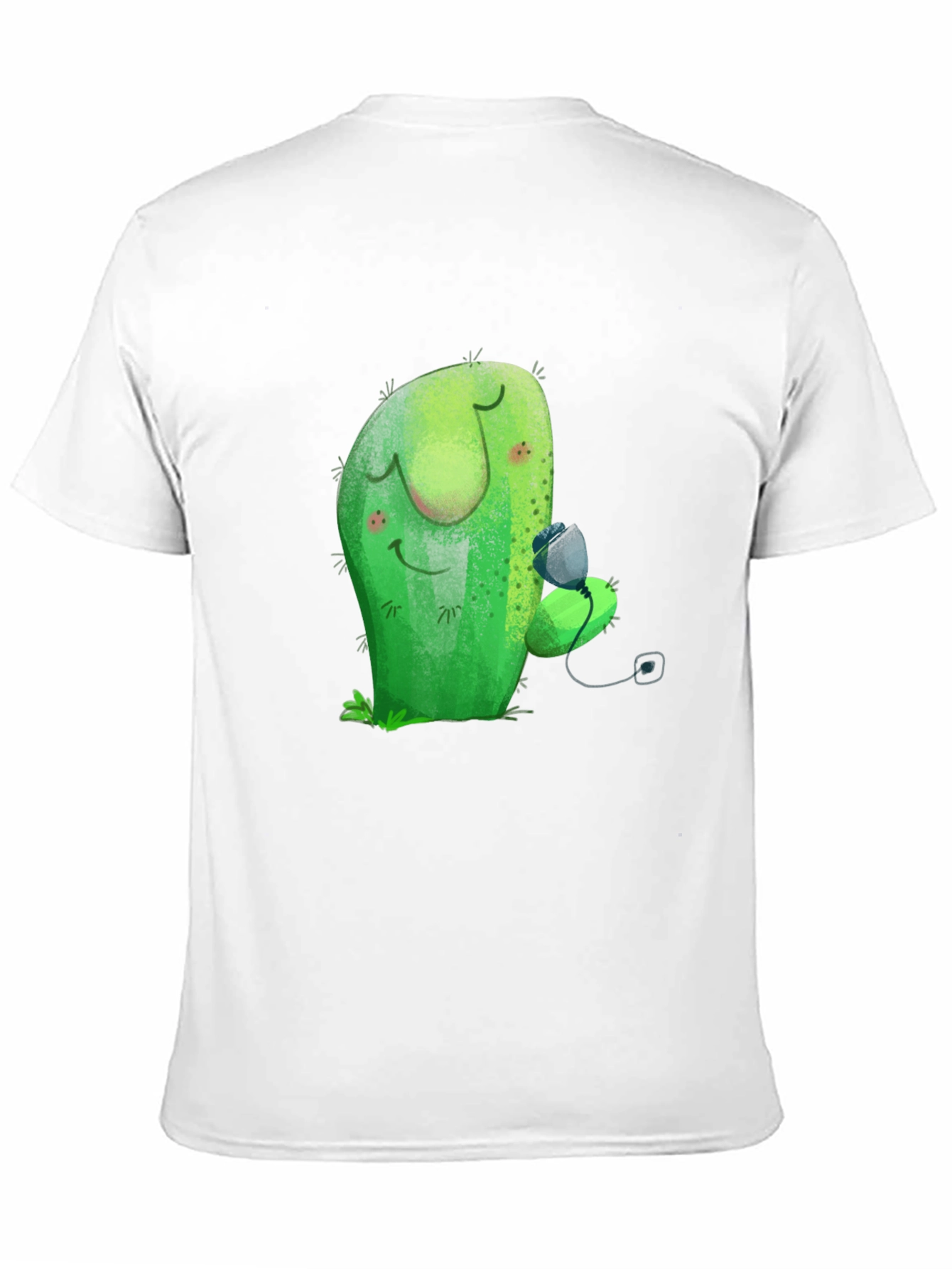 Cute Cactus Hugging Fruit Graphic Tee