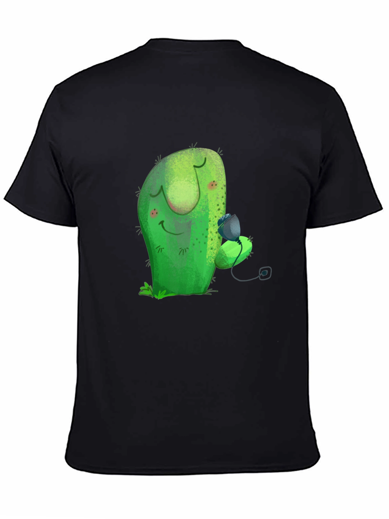 Cute Cactus Hugging Fruit Graphic Tee