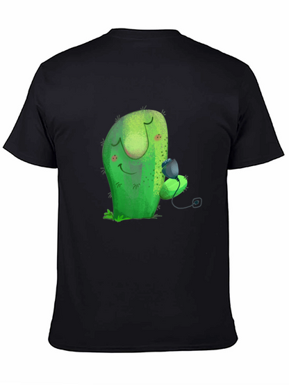 Cute Cactus Hugging Fruit Graphic Tee