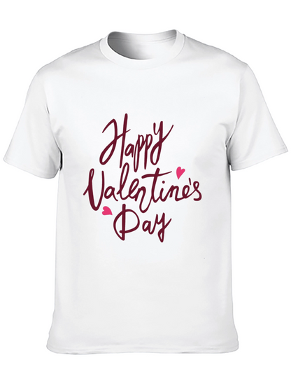 Happy Valentines Day T-Shirt - Black