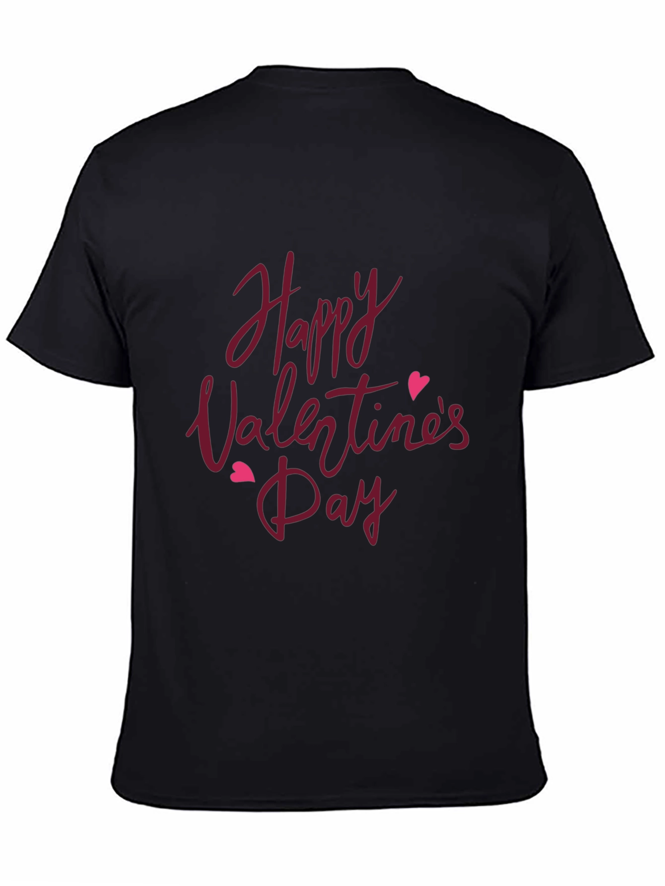 Happy Valentines Day T-Shirt - Black