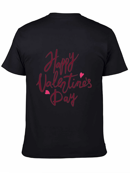 Happy Valentines Day T-Shirt - Black