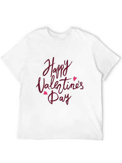 Happy Valentines Day T-Shirt - Black
