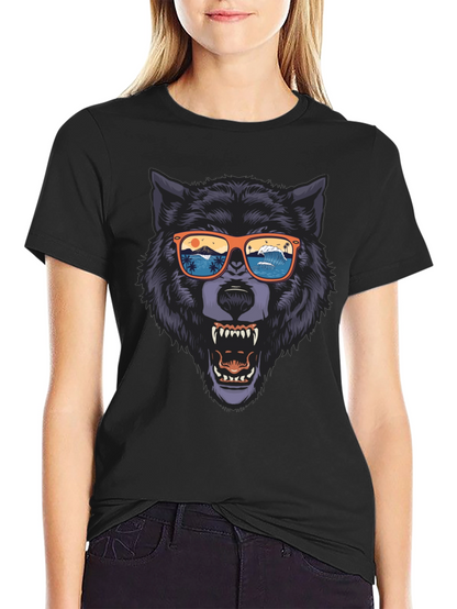 Wolf Graphic Tee - Beach Vibes