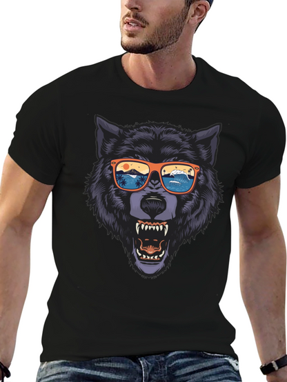 Wolf Graphic Tee - Beach Vibes