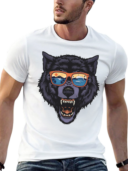 Wolf Graphic Tee - Beach Vibes
