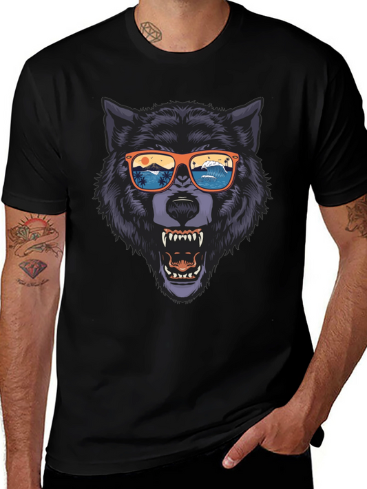Wolf Graphic Tee - Beach Vibes