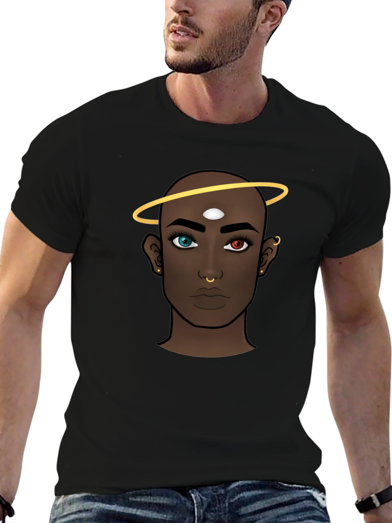 Mystic Vision Graphic Tee - Unisex Black T-Shirt