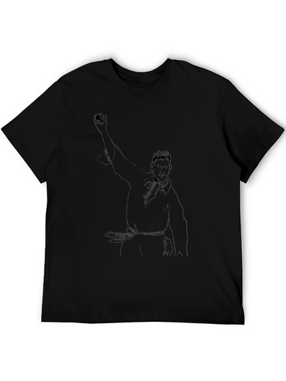 Black T-Shirt with Unique Graphic