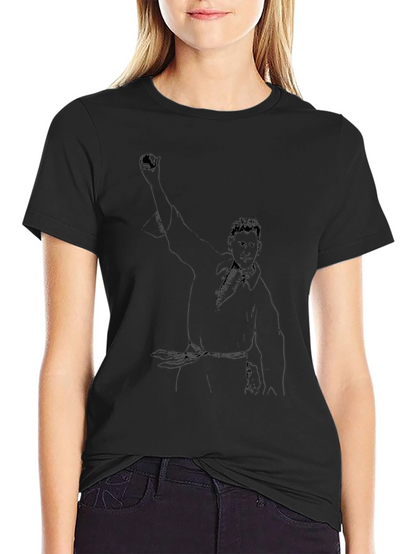 Black T-Shirt with Unique Graphic