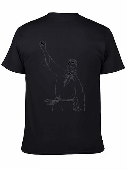 Black T-Shirt with Unique Graphic