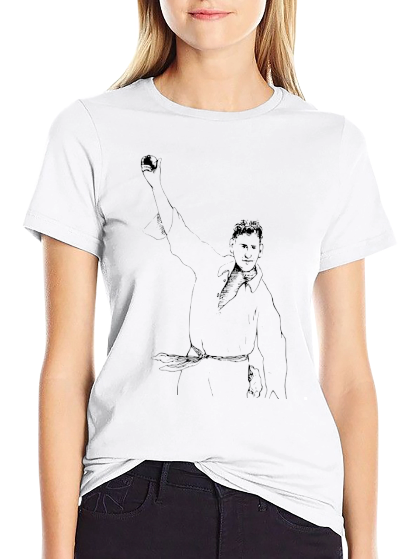 Black T-Shirt with Unique Graphic