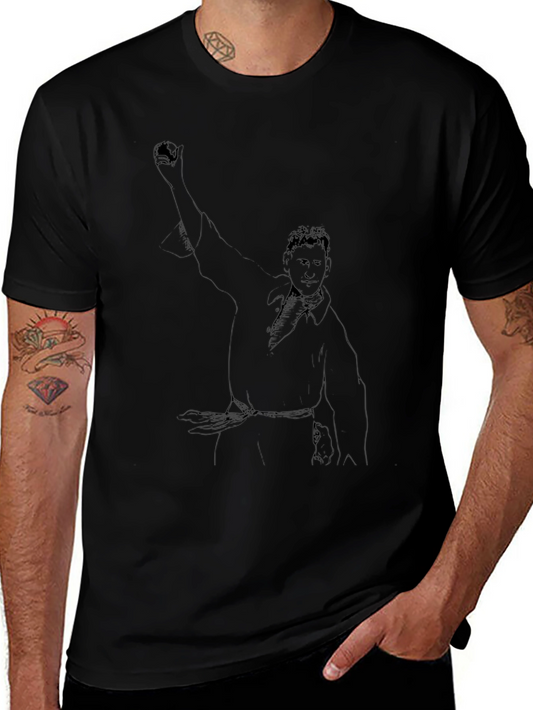 Black T-Shirt with Unique Graphic