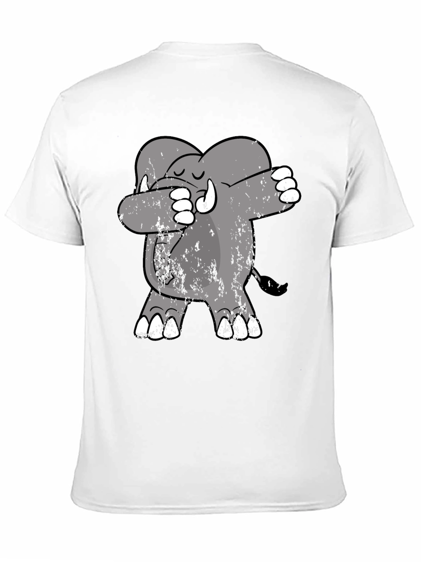 Dabbing Elephant Tee - Trendy Graphic Print