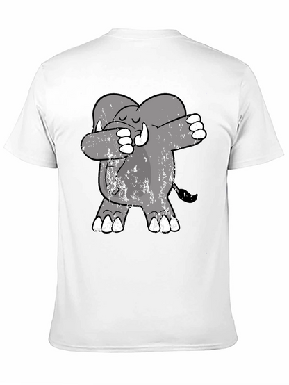 Dabbing Elephant Tee - Trendy Graphic Print