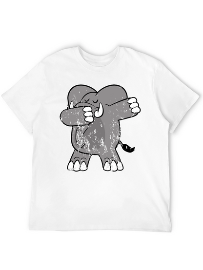 Dabbing Elephant Tee - Trendy Graphic Print