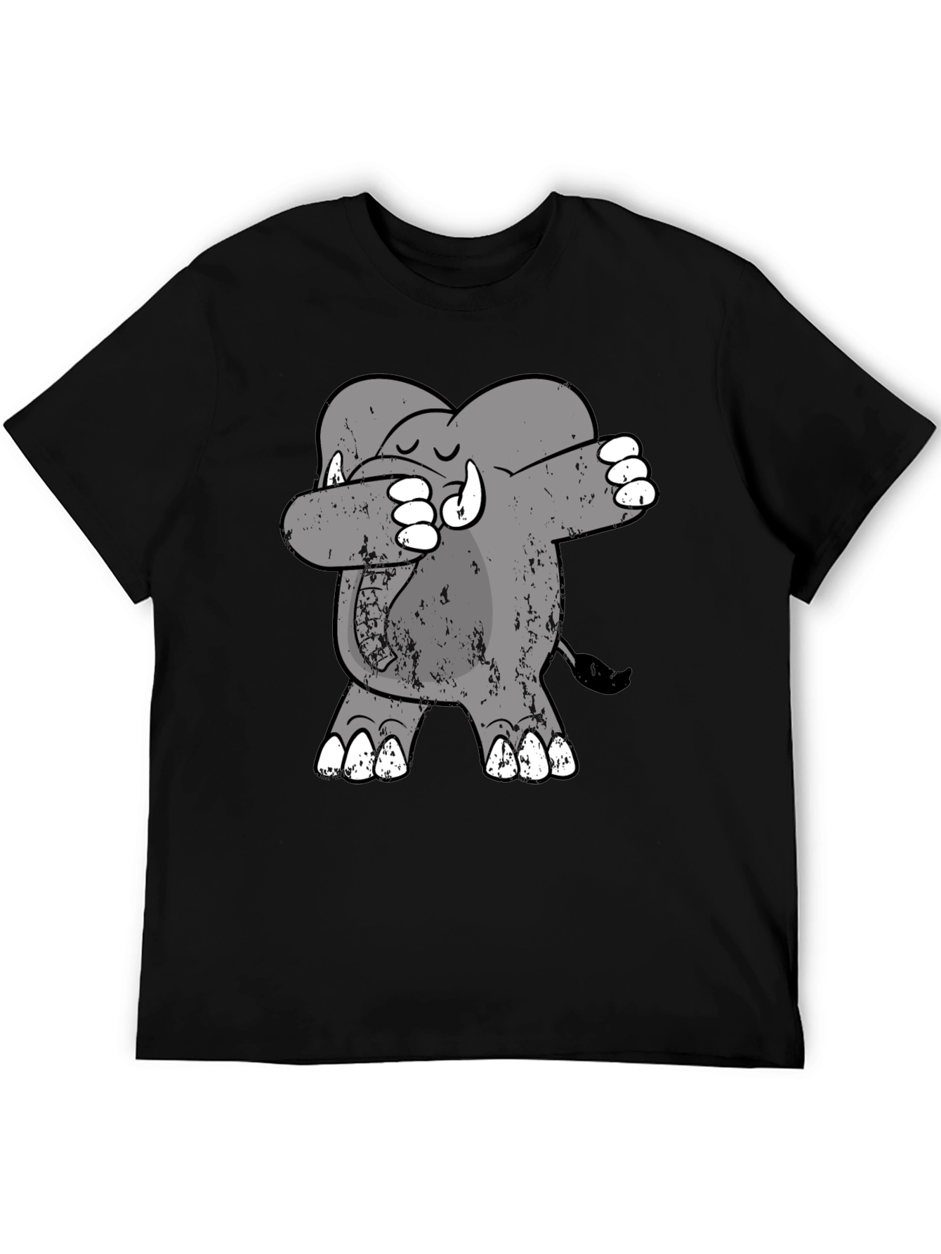 Dabbing Elephant Tee - Trendy Graphic Print