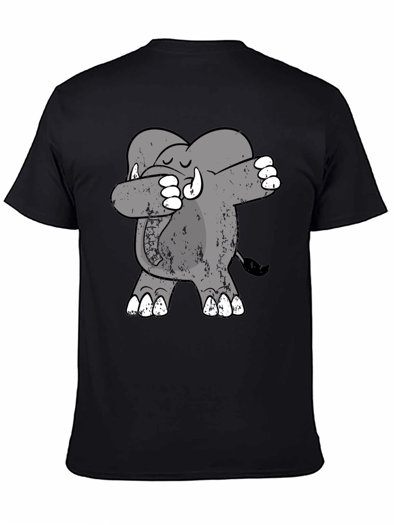 Dabbing Elephant Tee - Trendy Graphic Print