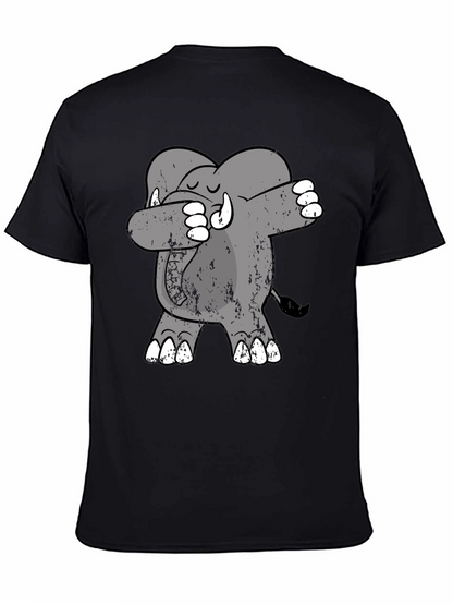 Dabbing Elephant Tee - Trendy Graphic Print