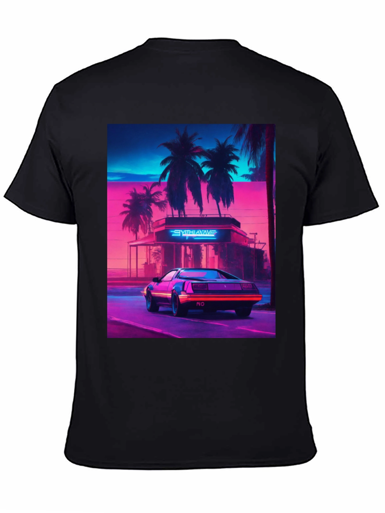 Synthwave Retro Car Graphic Tee