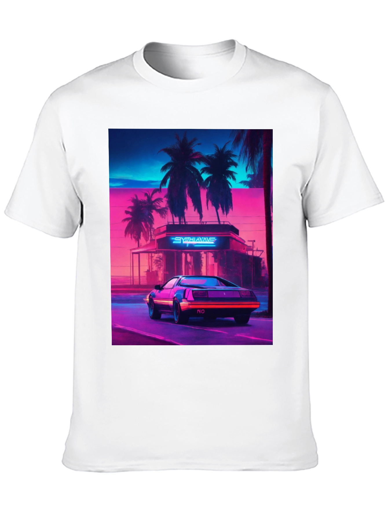 Synthwave Retro Car Graphic Tee