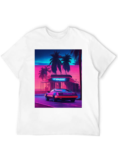 Synthwave Retro Car Graphic Tee