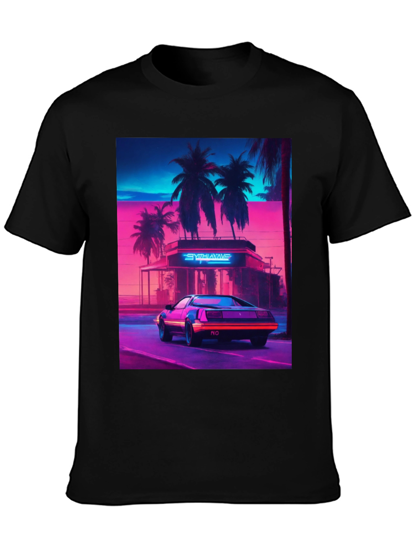Synthwave Retro Car Graphic Tee