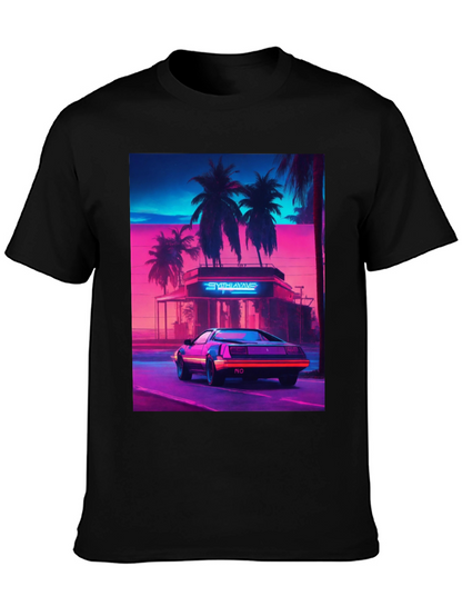 Synthwave Retro Car Graphic Tee