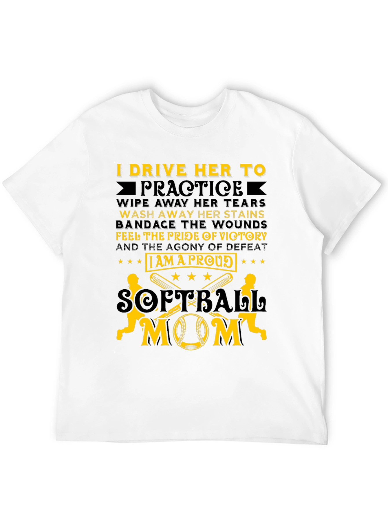 Proud Softball Mom T-Shirt