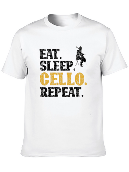 Eat Sleep Cello Repeat T-Shirt - Musician Gift