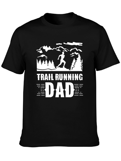 Trail Running Dad Graphic Tee - Black