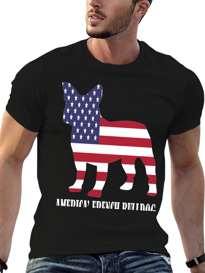 American French Bulldog T-Shirt Patriotic Dog Tee