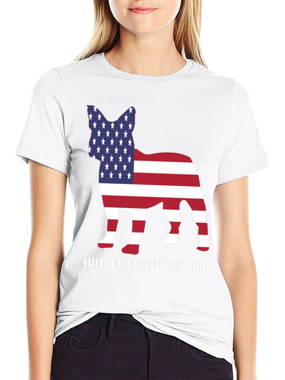 American French Bulldog T-Shirt Patriotic Dog Tee