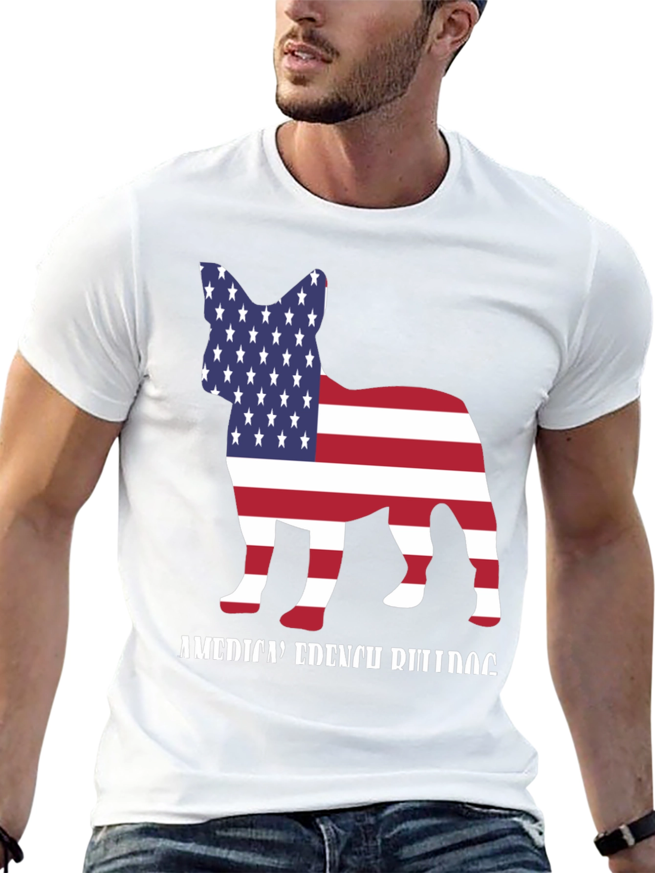 American French Bulldog T-Shirt Patriotic Dog Tee
