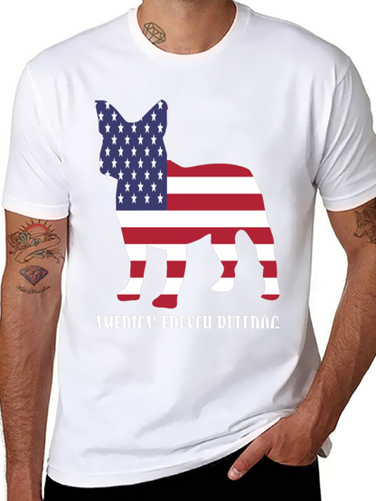American French Bulldog T-Shirt Patriotic Dog Tee