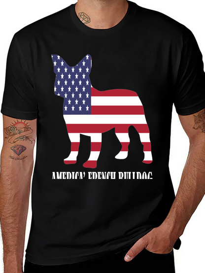American French Bulldog T-Shirt Patriotic Dog Tee