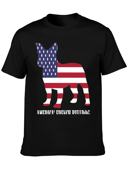 American French Bulldog T-Shirt Patriotic Dog Tee