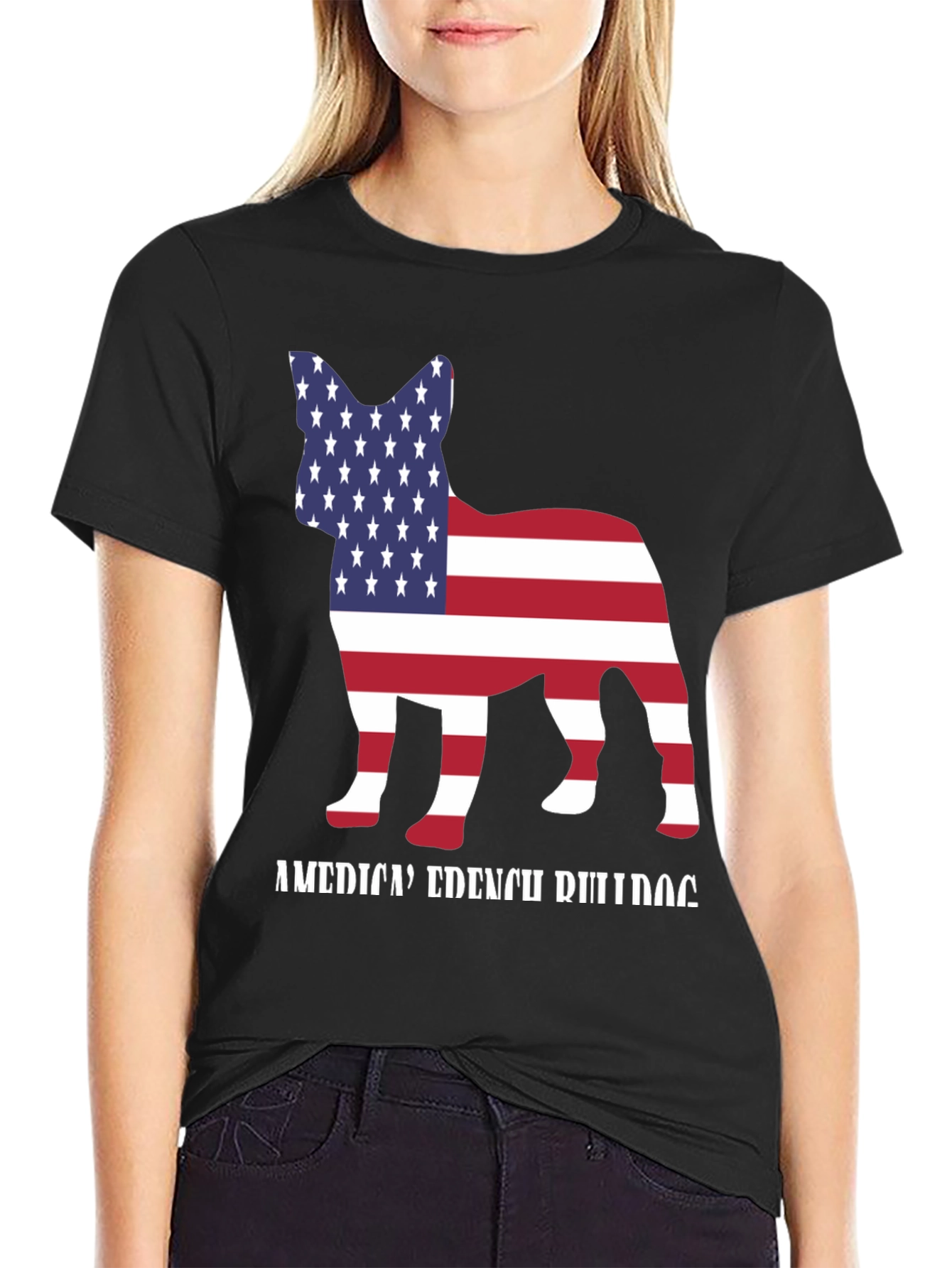 American French Bulldog T-Shirt Patriotic Dog Tee
