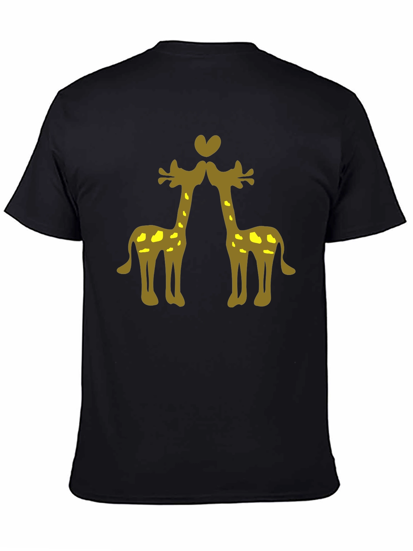 Giraffe Love Black Tee