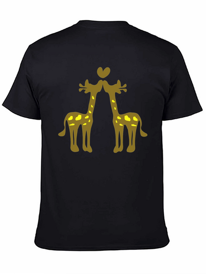 Giraffe Love Black Tee
