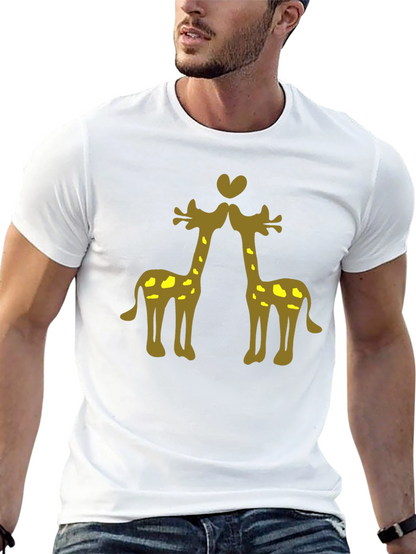 Giraffe Love Black Tee